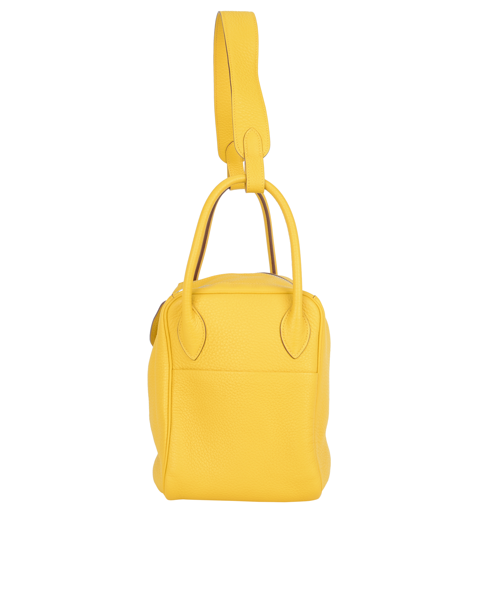 Lindy 34 In Clemence Soleil Plain, &pound;2,500, Handbags, Yellow, Leather, Bottom view